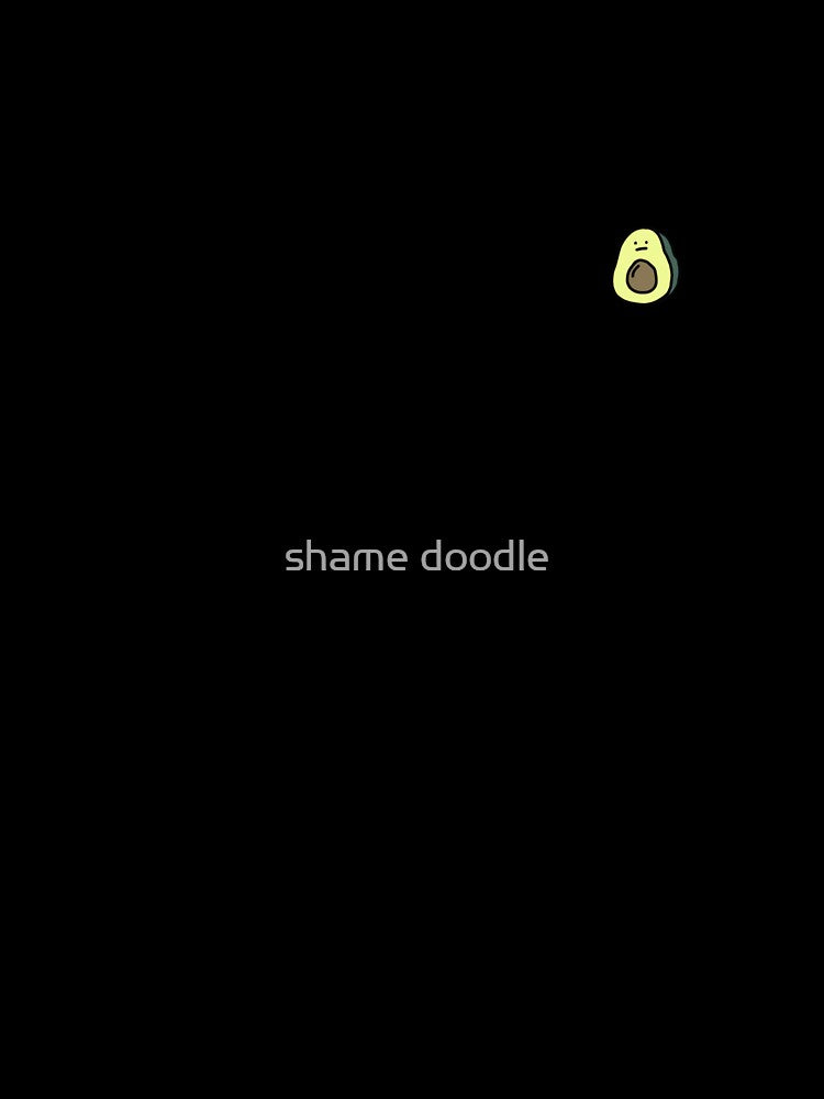 Tiny Avocado - Original Hand Drawn Miniature by shame doodle