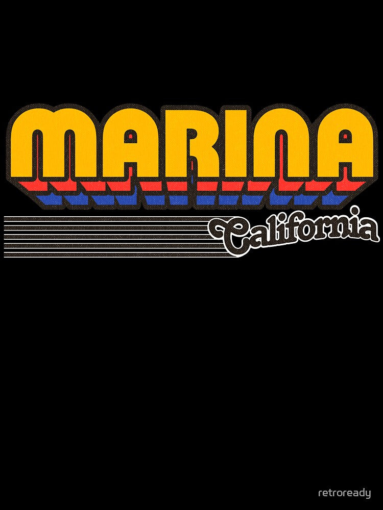Marina, California | Retro Stripes by retroready