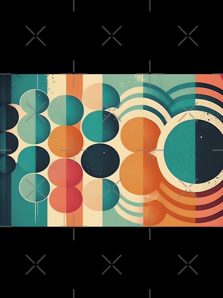Background in 60s, 70s, 80s style. Wallpaper or poster blank by anytka