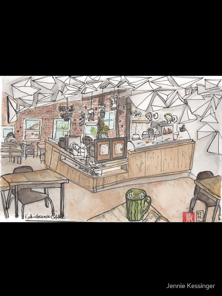 Kaleidoscope Coffee Sketch by Jennie Kessinger