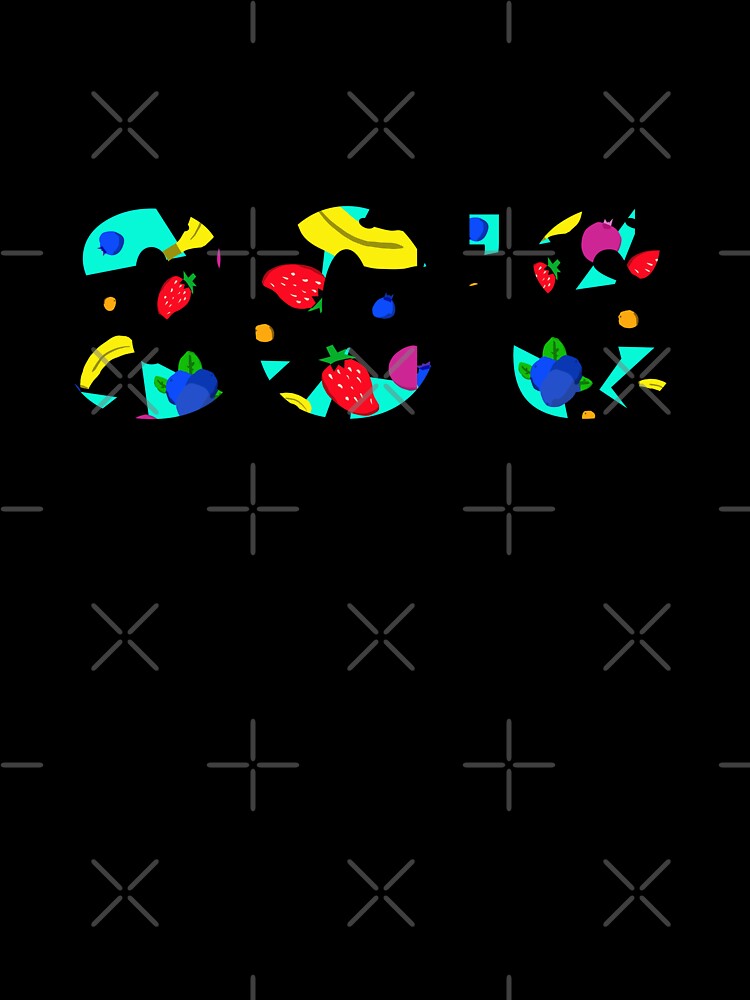 Cute colorful 80s retro fruit pattern by MadeByStorm