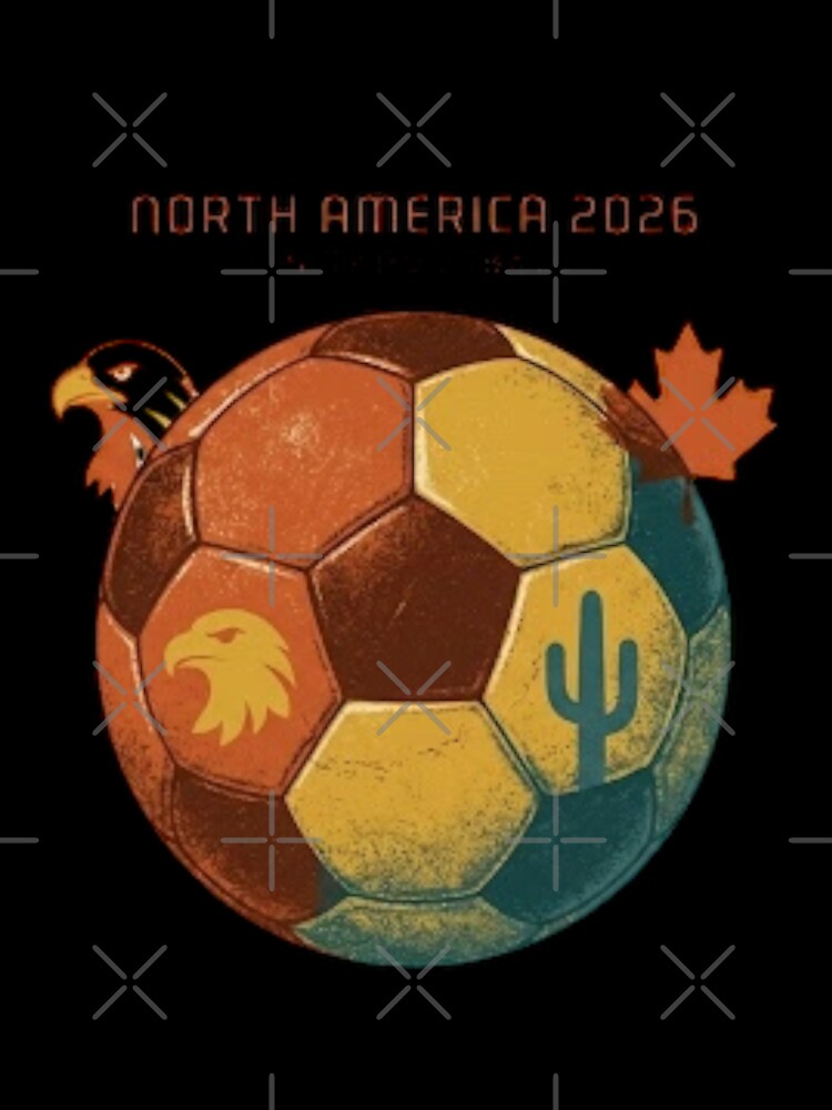 Retro Soccer North America 2026 by craftedd Unisex , , , Long Sleeve Tee