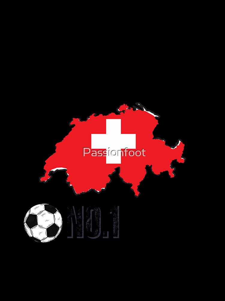 Switzerland fan club football national team number one by Passionfoot Unisex , , , Long Sleeve Tee