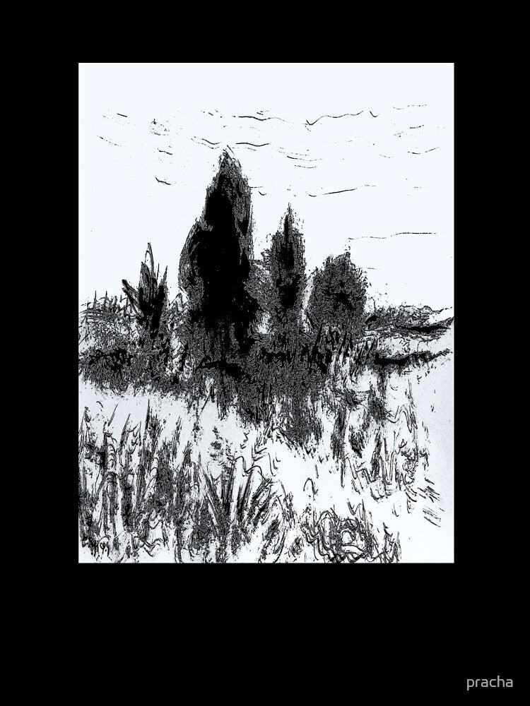 Black trees 5 by pracha Unisex , , , Long Sleeve Tee