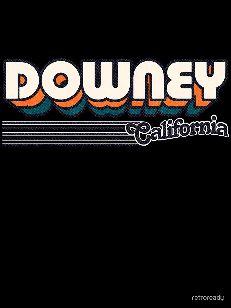 Downey, California | Retro Stripes by retroready