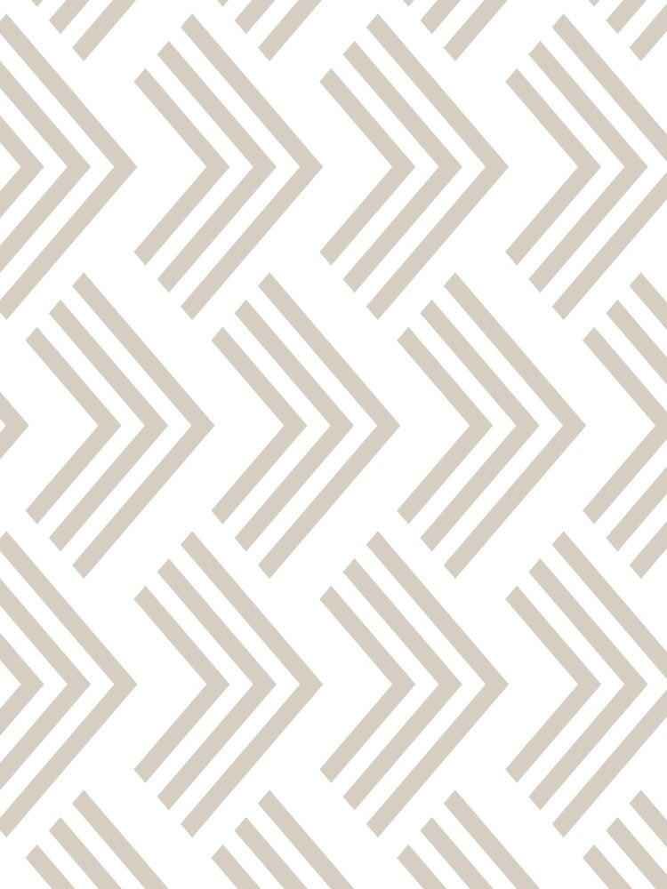 Tan and White Art Deco Chevron Rhombus Pattern Coordinates w/ Dutch Boy 2022 Popular Color Warmed Silver 440-1DB - Colour Trends - Hue by ColorOfTheYears