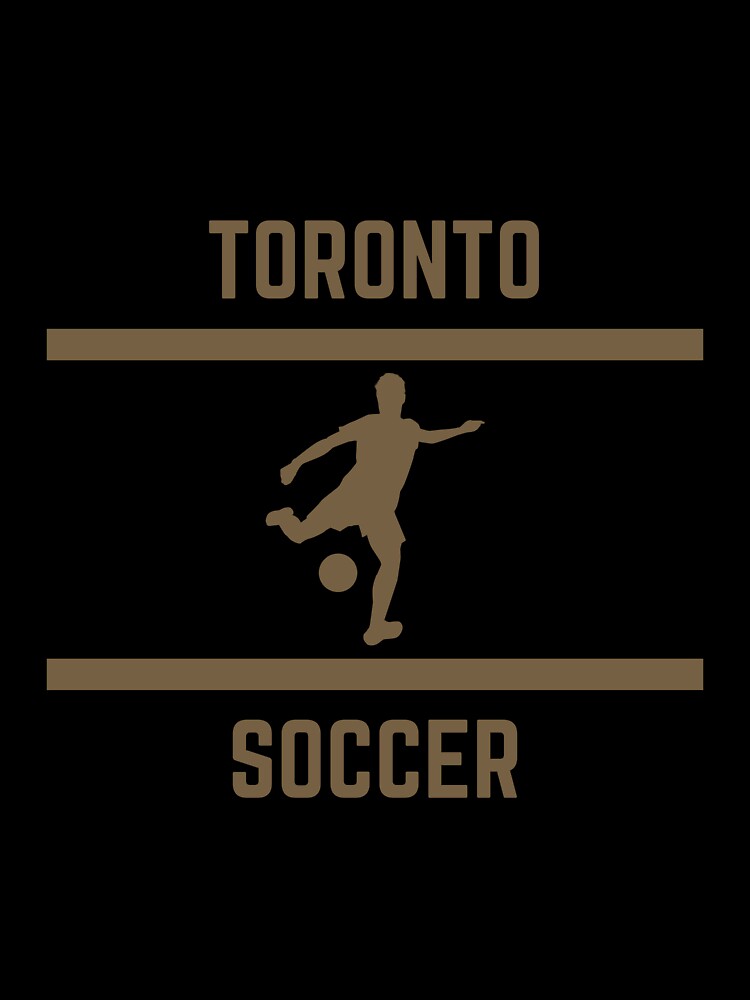 Gold Color Toronto Soccer by IssaraStudio Unisex , , , Long Sleeve Tee