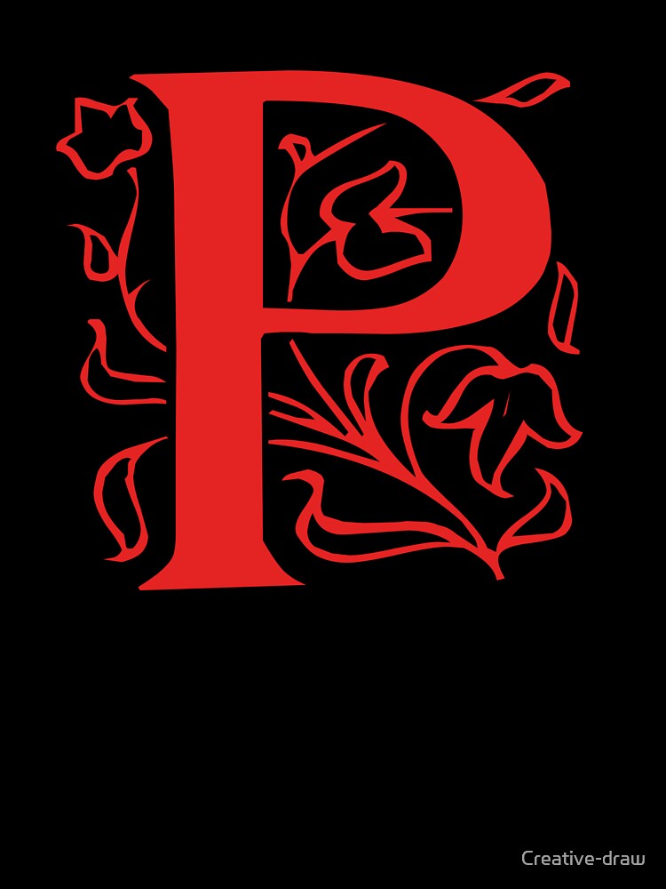 Initial monogram P by Creative-draw