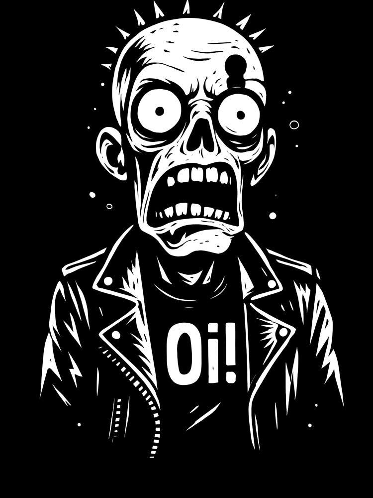 OI! Punk Zombie by theThreadzone