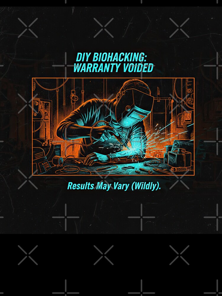DIY Biohacking Satire in a Retro Futuristic Dystopian Lab by SavinMercantile