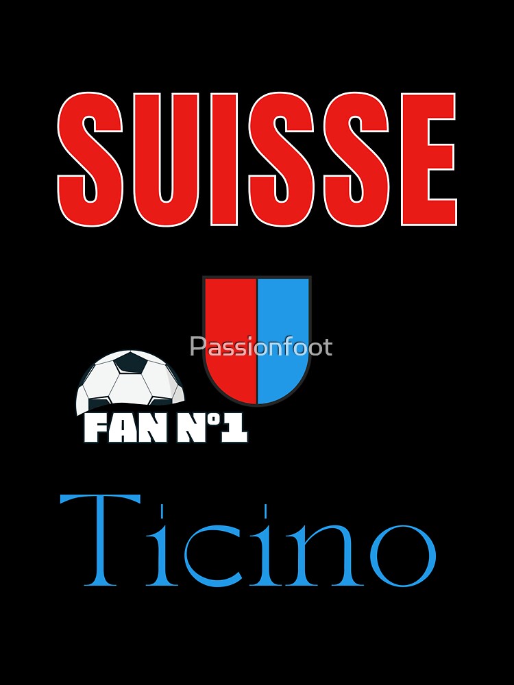 Ticino number one fan Swiss football team-passion football by Passionfoot Unisex , , , Long Sleeve Tee