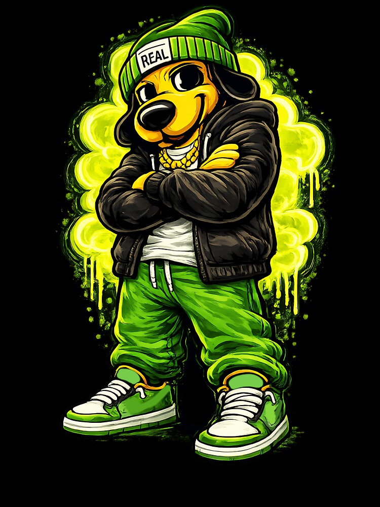 Street Dog Urban Style Neon Green by HOPPER420