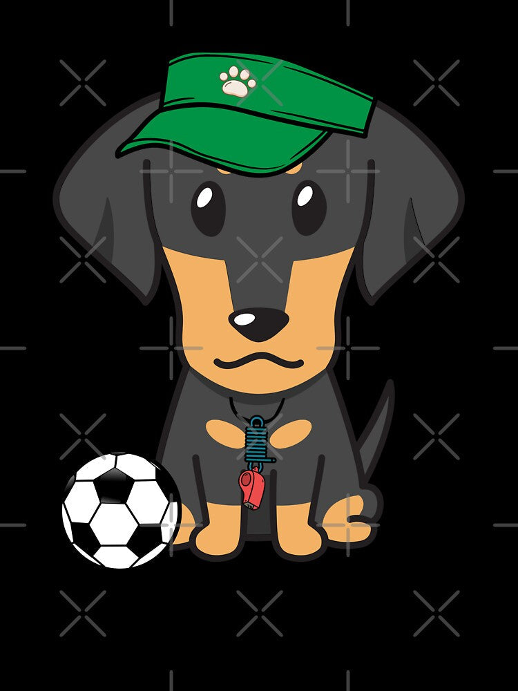 Soccer Player Dachshund by Pet Station Unisex , , , Long Sleeve Tee
