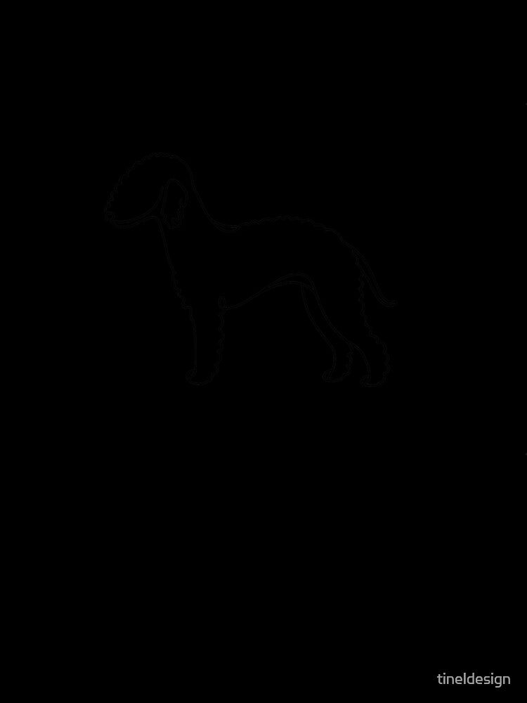 Minimalist Bedlington Terrier One-Line Art by tineldesign