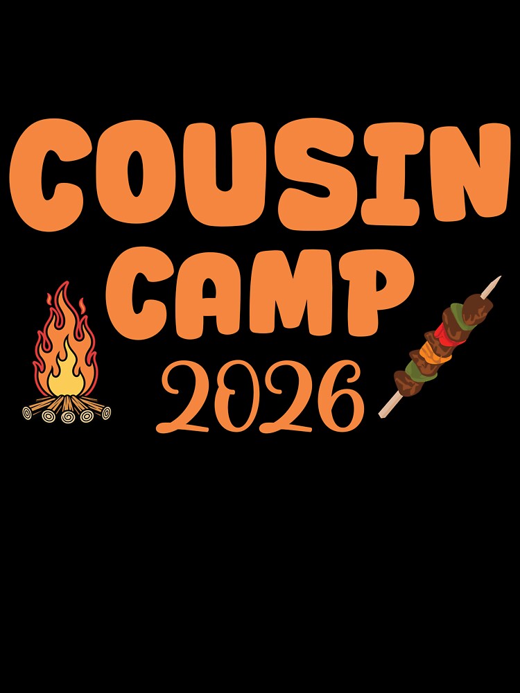 Cousin Camp 2026 Typography – Family Reunion Matching Shirt Design by PixelWaveBD