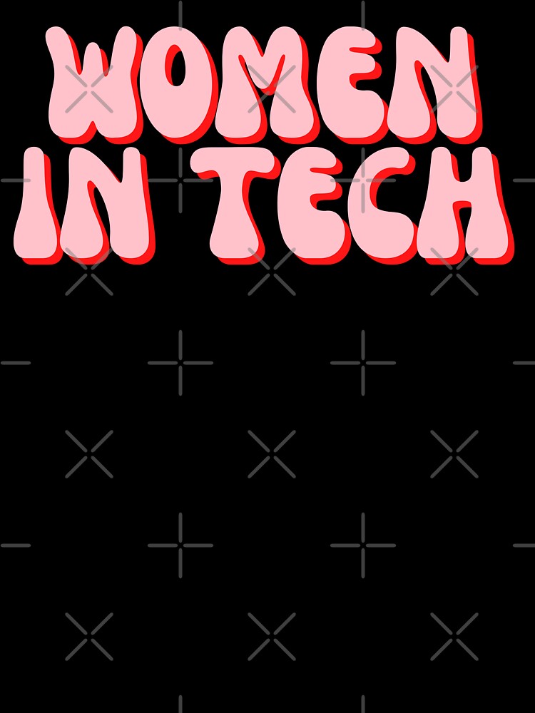 Women in Tech Pink Retro by polishalpaca