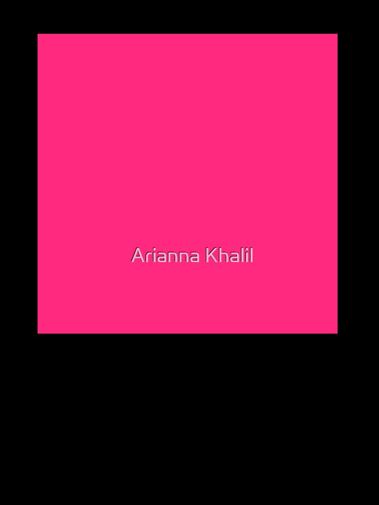 Solid Bright Pink by Arianna Khalil