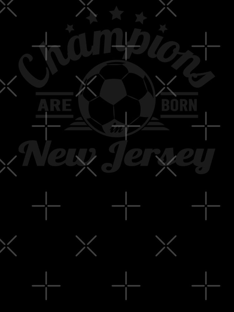 Champions Are Born In New Jersey , Soccer fans vintage gift by lamjar-art Unisex , , , Long Sleeve Tee