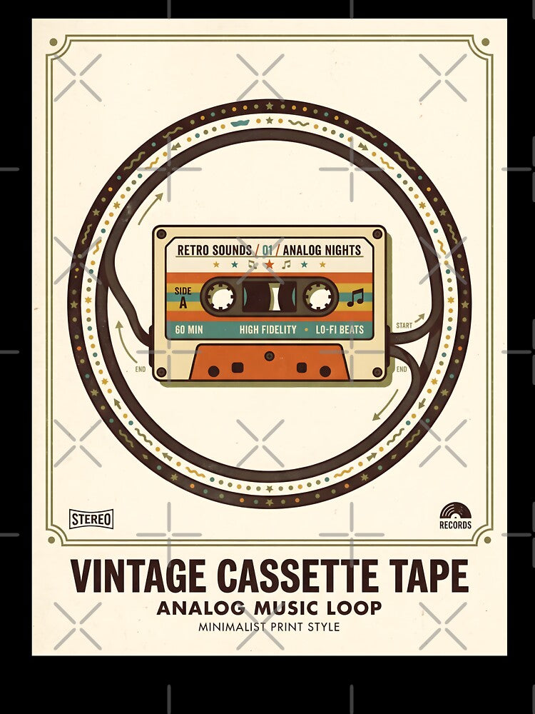 Vintage Cassette Tape Analog Music Loop by SplashTastic