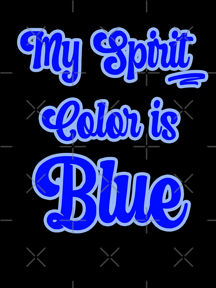 My Spirit Color is Blue - Cool plain color spirit colours designed by ozcushions by ozcushions