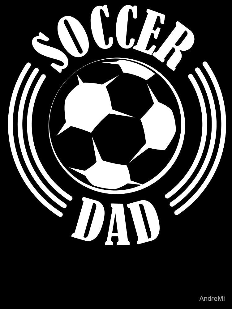 Copy of soccer dad father soccer ball graphic logo club by AndreMi Unisex , , , Long Sleeve Tee