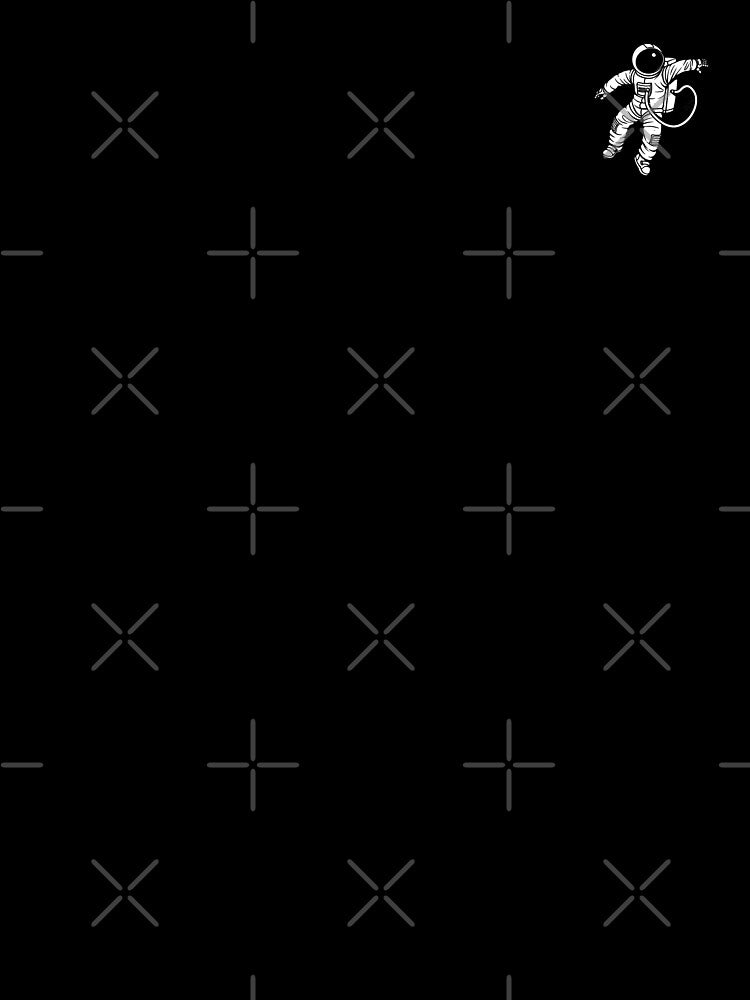Small Astronaut Lost in Deep Space Gravity Minimalist by Tobe Fonseca by Tobe Fonseca®