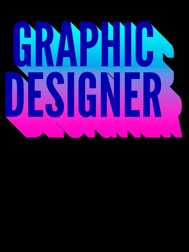 Graphic Designer With Long Gradient Shadow by SVPOD