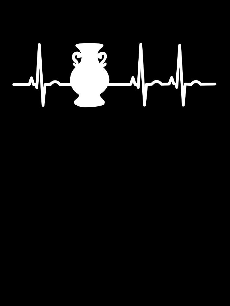 Pottery Ceramics Clay Artist EKG by Salvadax