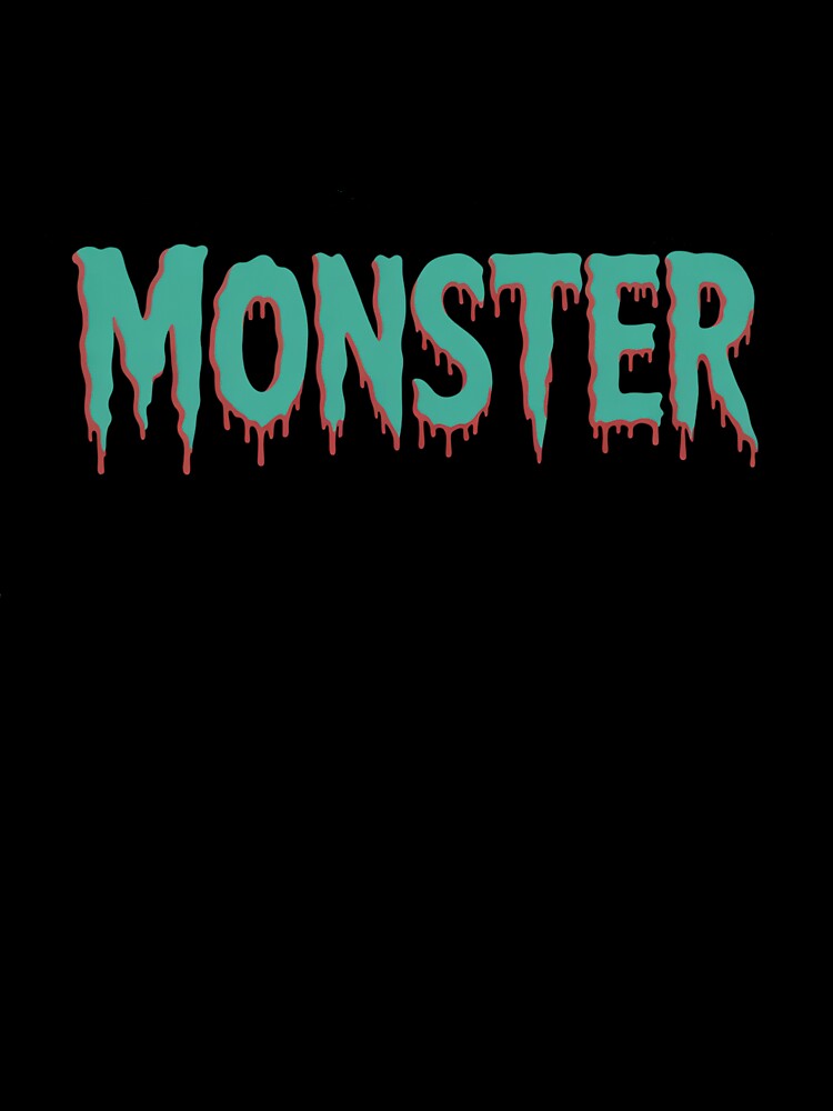 Retro Horror Monster Text by VividTrails
