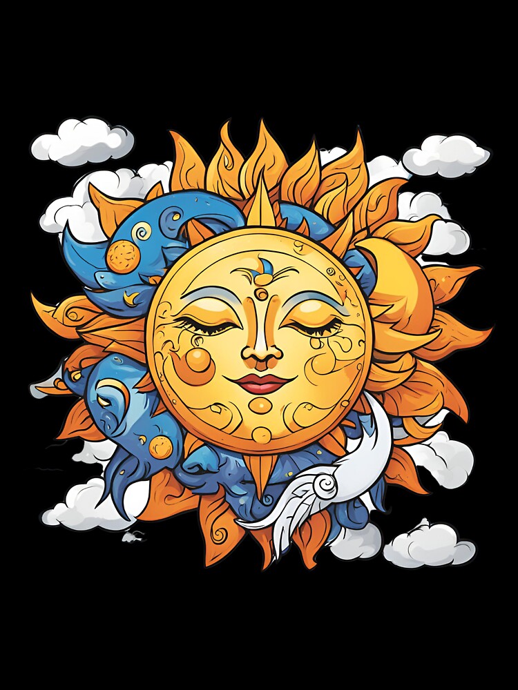 Celestial Harmony: Sun and Moon by muitee