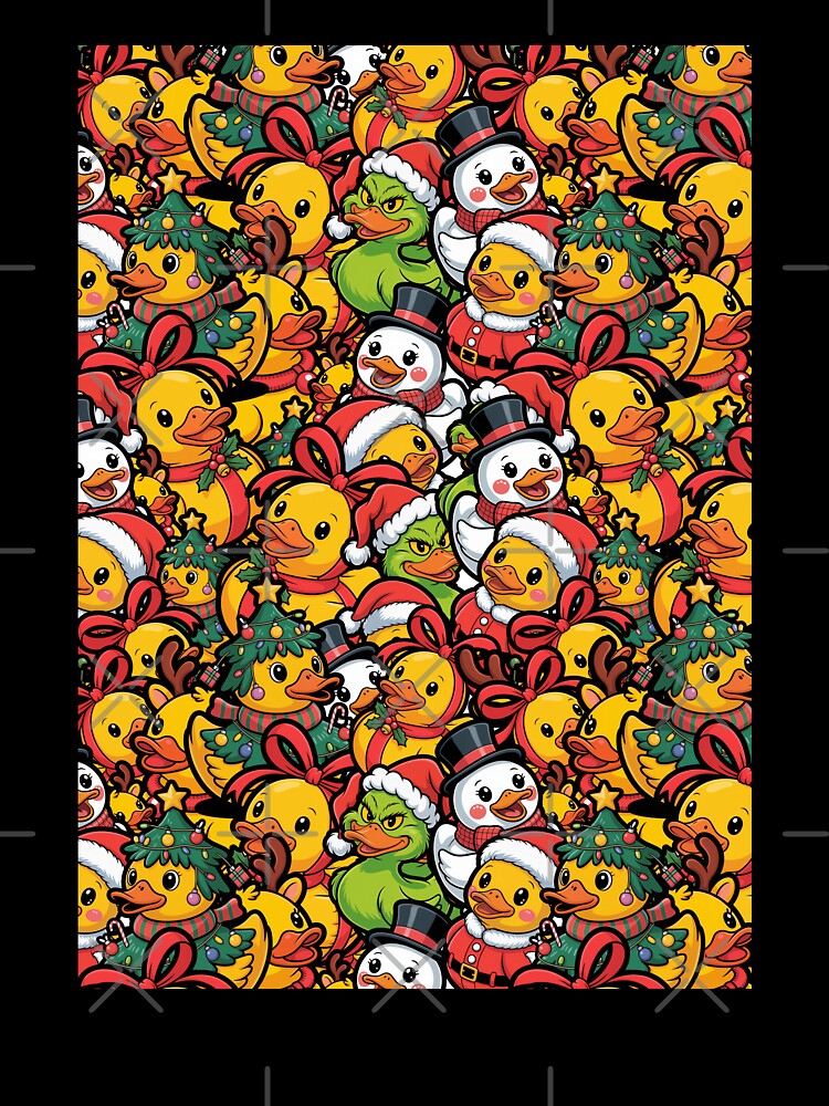 Cute Christmas Rubber Duck Pattern by MonkiFlipp