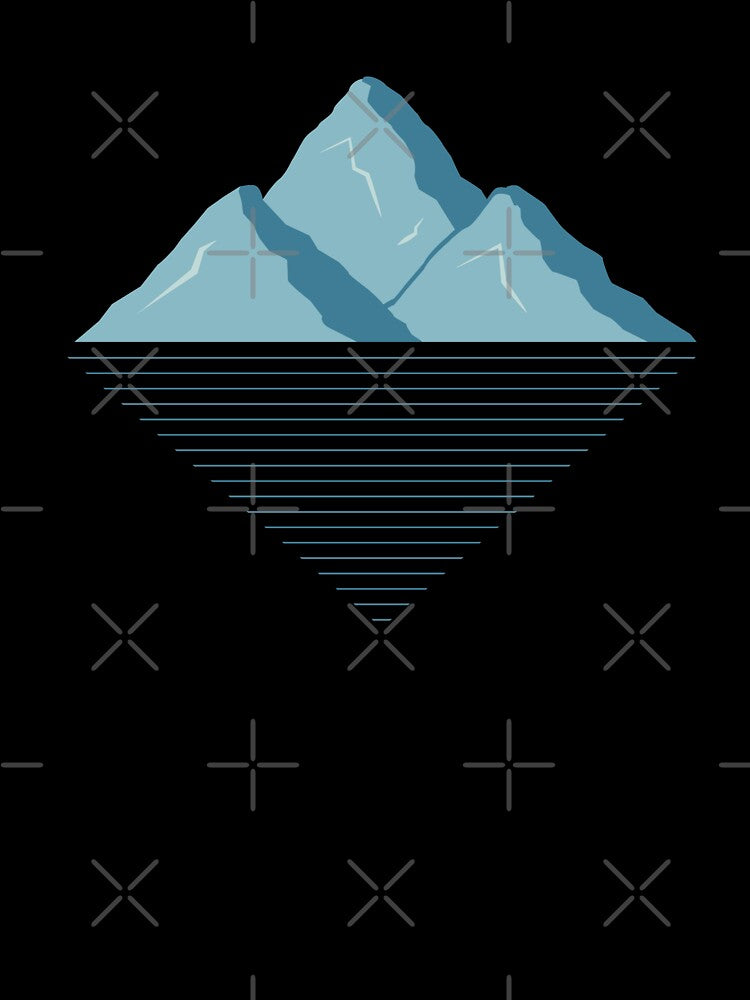Mountain Line Art, Forest, Into the Wild, by bluesky26