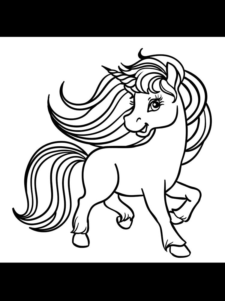 Unicorn Outline by Mywaymylife