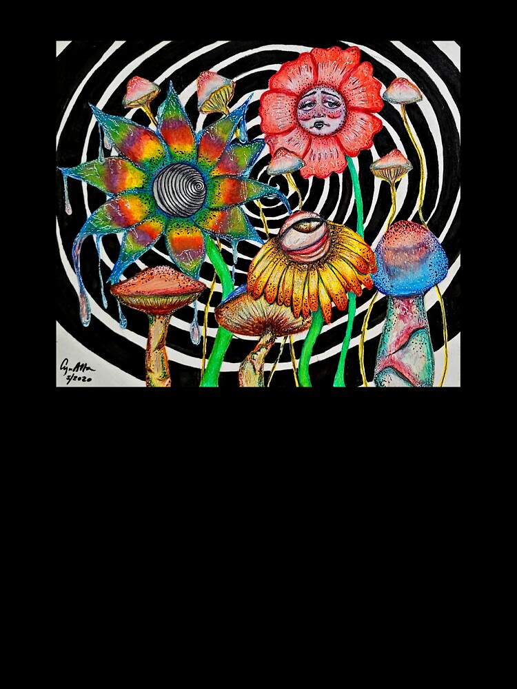 Psychedelic Garden by whimsicalcyn