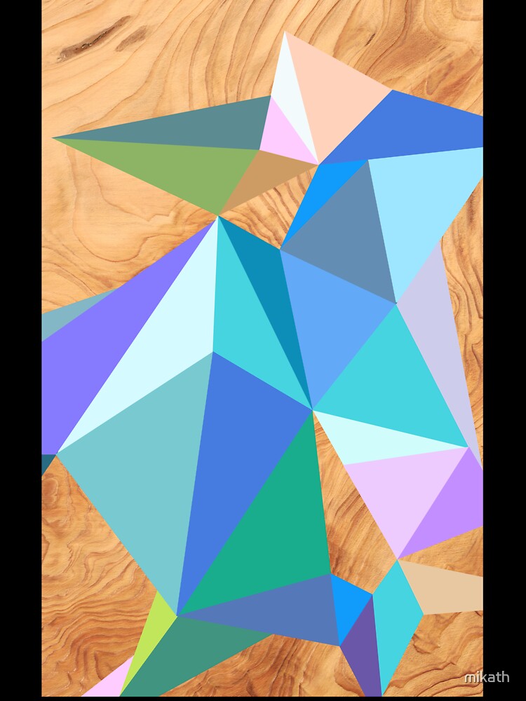 Abstract sharp colored shapes by mikath
