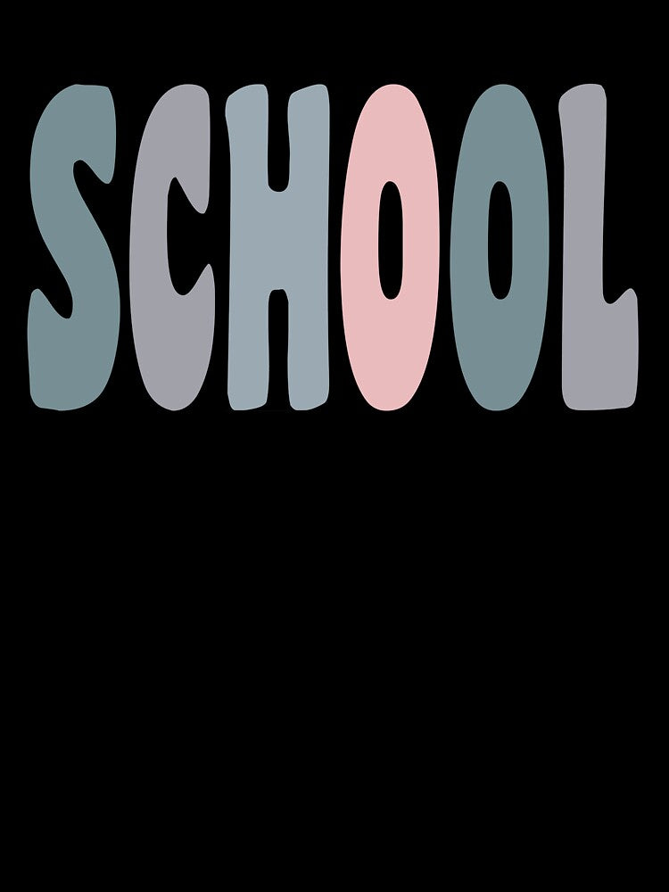 School Nurse Pastel Funky Retro Script Design by mysticblvd