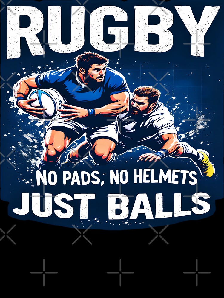 Rugby No Pads No Helmets Just balls by AlphaTeez Unisex , , , Long Sleeve Tee