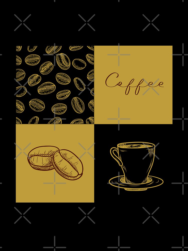 Coffee Grid Pattern by trendingatees