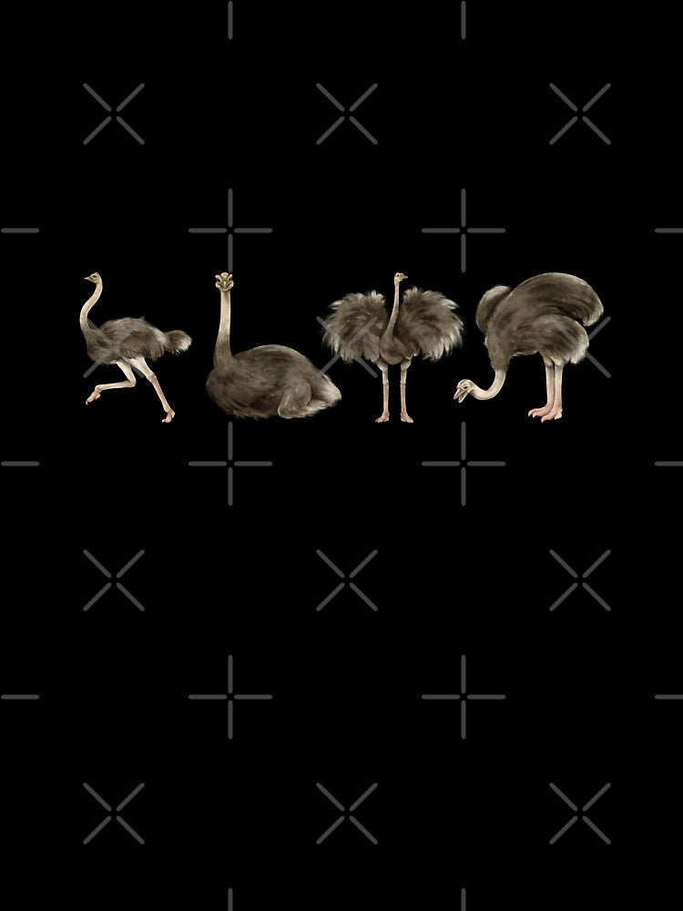 ostrich Pattern minimalist by JJB-Designs