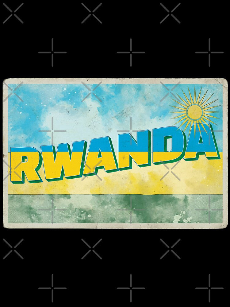 Rwanda Vintage style retro souvenir by DeveloperProp0