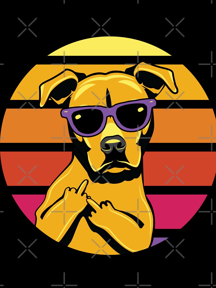 Pitbull Lovers Vintage Retro Dog by MamaNeeaDesigns