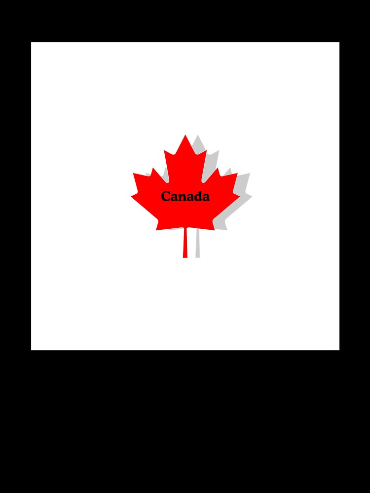 Minimalistic Canadian Red Maple Leaf by atCase