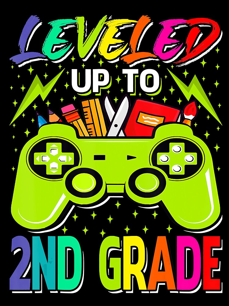 Leveled Up To 2nd Grade Gamer Back To School First Day by Brigitte98