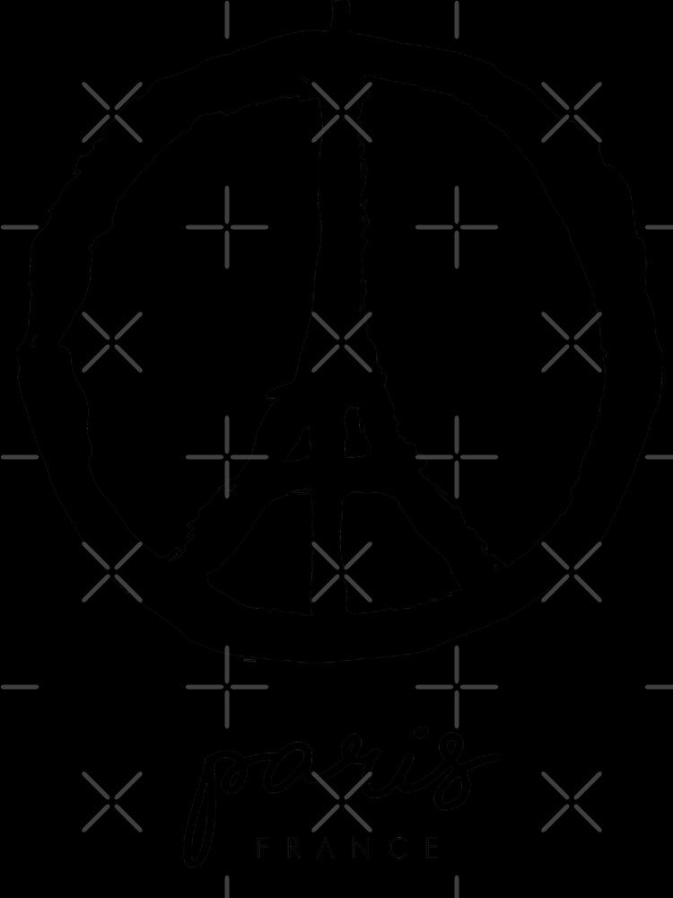 Peace for Paris - France Design Tour Eiffel Minimalist by Tropical Blood
