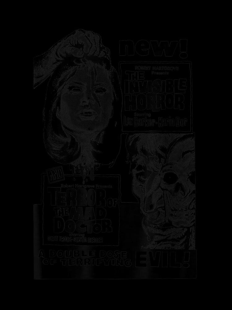 Vintage Horror Terror Halloween Monster Poster Horror Movie by rositadang