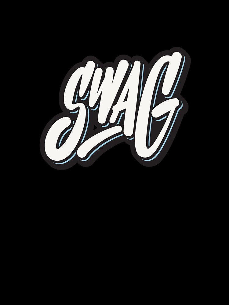 Swag Handwritten Typography Design – Bold Abstract Style Word Art by LeoraAtelier