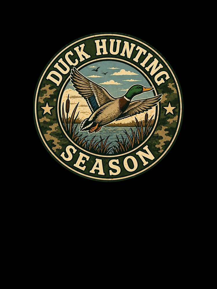 Duck Hunting Season Vintage Badge by EastEndTownie