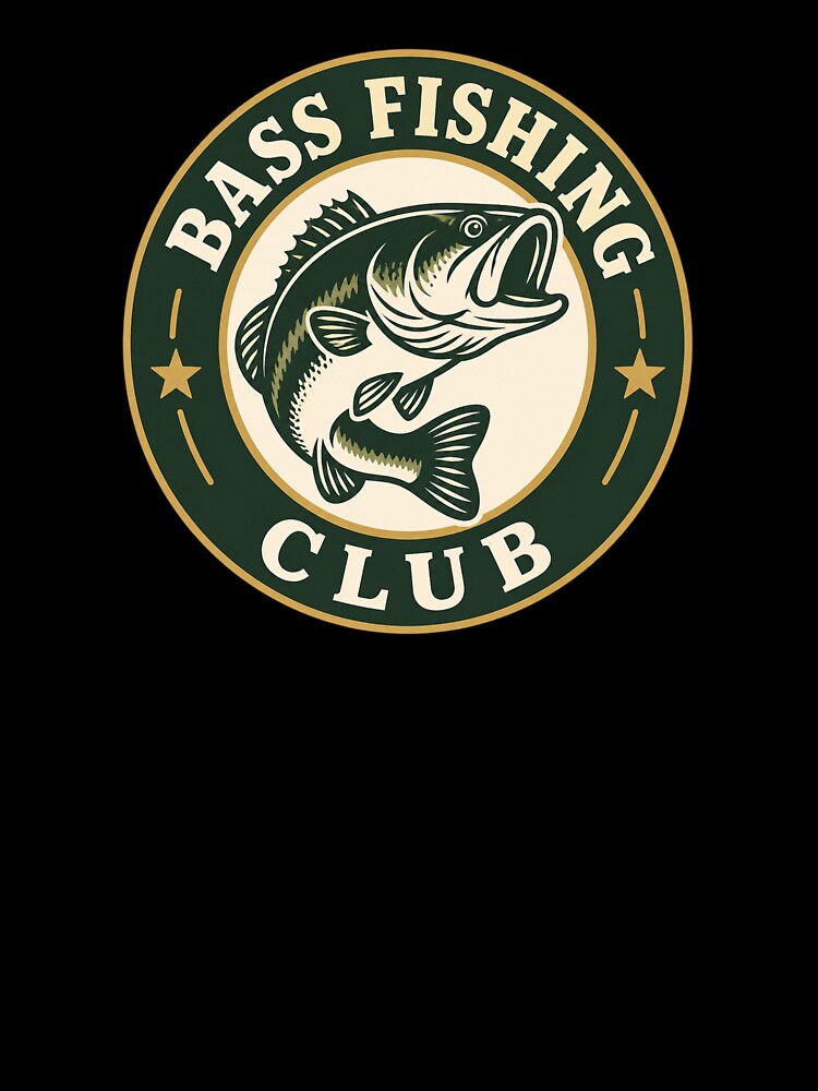 Bass Fishing Club Vintage Badge by EastEndTownie