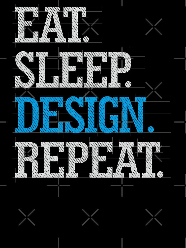 Eat Sleep Design Repeat Graphic Designer Gift Funny by alenaz