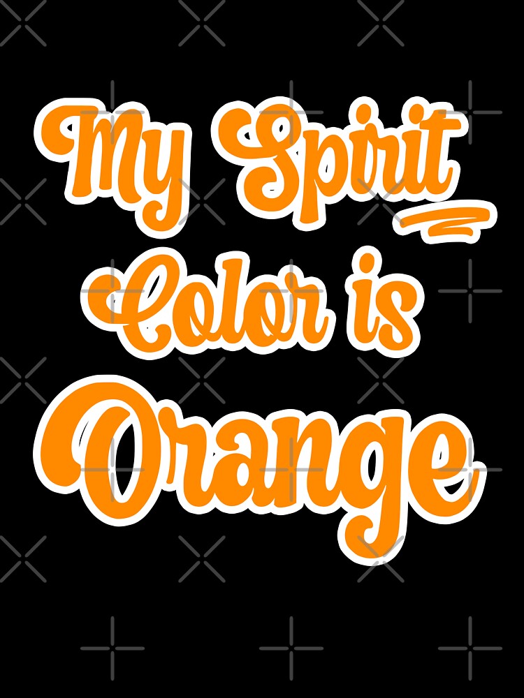My Spirit Color is Orange - Cool plain color spirit colours designed by ozcushions by ozcushions